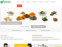 Tablet Screenshot of novelnutrient.com